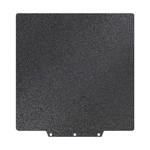 Image of Black PEI Build Plate for Adventurer AD5X /5M /5M Pro, Textured PEI Spring Steel Flexible Platform Heated Bed for Neptune 3 Pro /4, Kobra, Ender 3 /3 Pro /3S1 /3v2, CR 20 /CR 20 Pro, Ender 5 /5 Pro