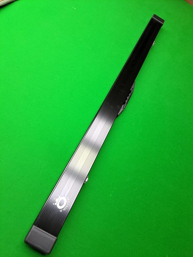 ABA Snooker Pool Billiard Aluminum cue case for 3/4 (Black)
