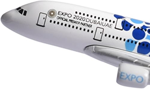 Miniatura 7 de Escala 1400 Expo 2020 DUBAIUAE Dubai A380 Modelo de aleación Modelo de aleación Plano fundido a presión Modelo de alta simulación para colección