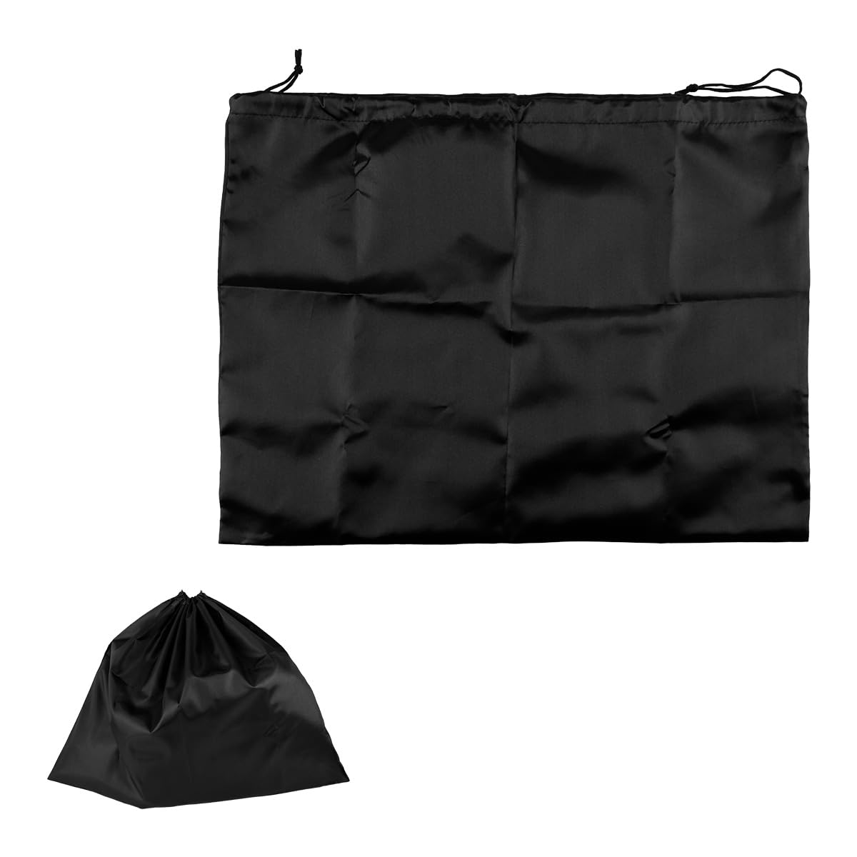 Lotsdonxia Black 2Pcs Premium Silk Dust Bags With Uv Protection - Reusable Drawstring Storage Pouch For Handbags, Purses, Shoes Travel Accessories (50X40cm, )