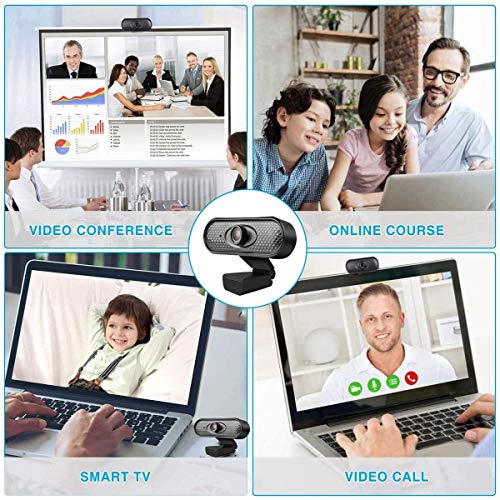 VERORAS Webcam Full HD 1080P USB Webcam Built-in Microphone Clip-On for Skype, FaceTime, Hangouts, etc, PC/Mac/ChromeOS/Android