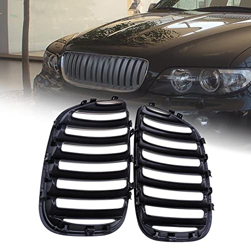 Parrillas de coche de una sola línea para X5 E53 2004-2006 en ABS de alta gama 7