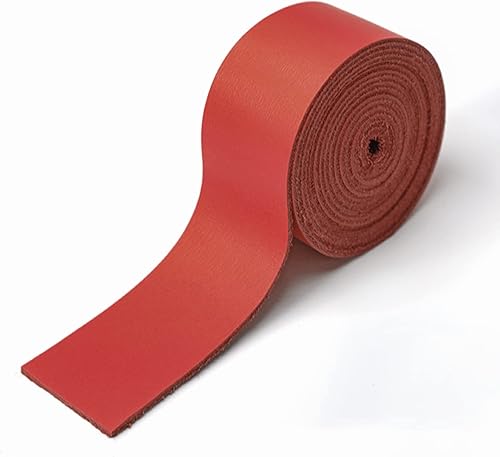 WUTA Correa de cuero genuino de grano superior, correa en blanco de primera capa de cuero de vacuno para hacer manualidades proyectos de trabajo