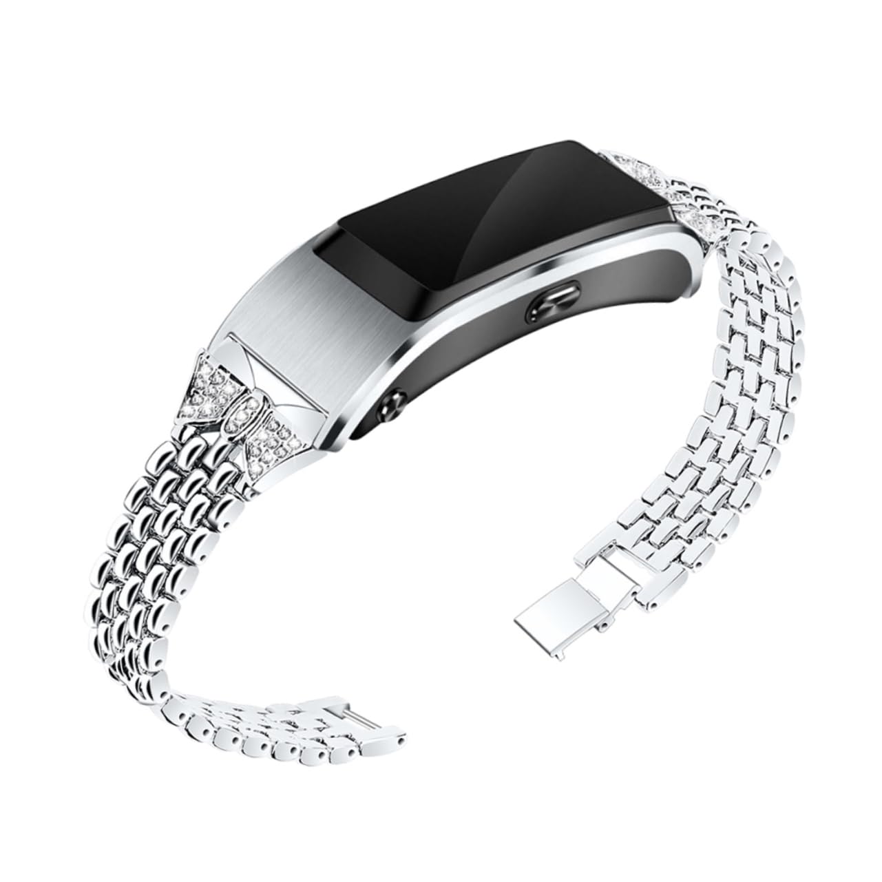 OSALADI 3 Piezas Banda De Acero Inoxidable Pulseras Impermeables Banda De Metal Bandas De Manzanas Bandas De Repuesto Correa De Reloj Inteligente Ajustable B5 Decorar
