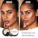 Wenrny Hush Glow Cosmetics Foundation Cushion for Women,2 Pack Face Makeup Foundation with Mushroom Head Puff,Moisturizing,Long-Lasting For All Skin Types,Full Coverage Face Concealer (Dark Skin)