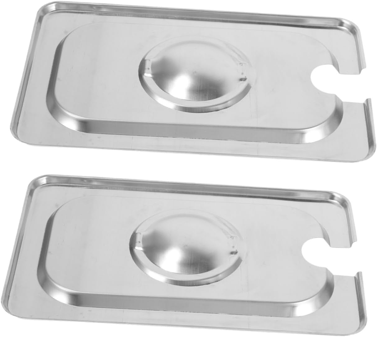 ULTECHNOVO 2pcs Stainless Steel Food Container Lid for Tea and Jam and Easy to Clean for Restaurants and Catering Smooth Polished Lightweight Design