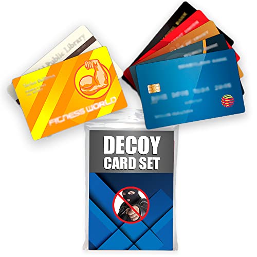 Anti-Theft Travel Wallet Decoy Cards – 6 Fake Credit Cards Pickpo...