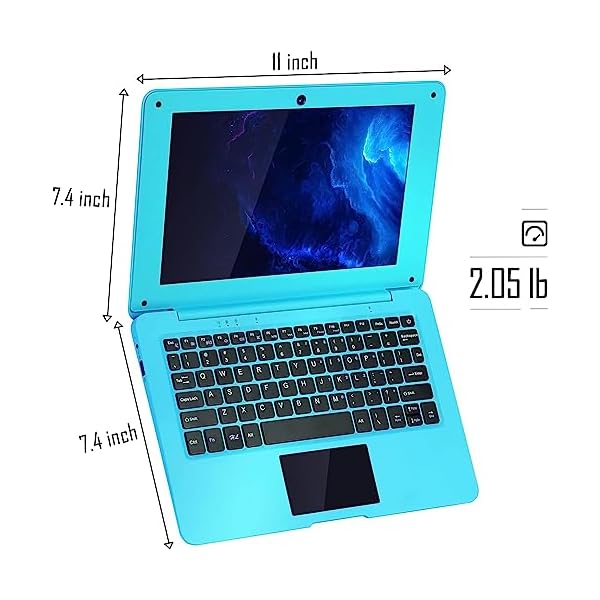 Tablets & Computers Laptop Computer- 10.1"" Inch Kids Laptop Computer Powered by Android 7.1.1 -Quad Core Processor- 2+32gb ROM-Bluetooth-HDMI-WiFi- Blue - Image 4