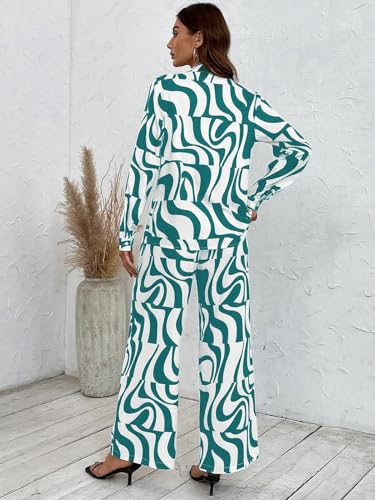 Image of Leriya Fashion Ethnic Co Ord Set || Frenchy Striped & Geo Print Co-Ord Set for Women | Casual Wear for Women | Kurti Pant Set || Kurti Pant Set for Women