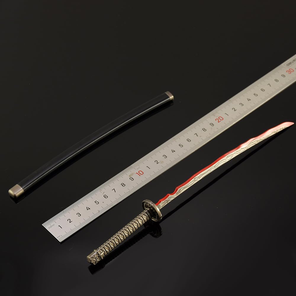 Miniaturas de Katana con Soporte exhibición, decoración Escritorio, Regalos for coleccionistas Videojuegos y Aficionados