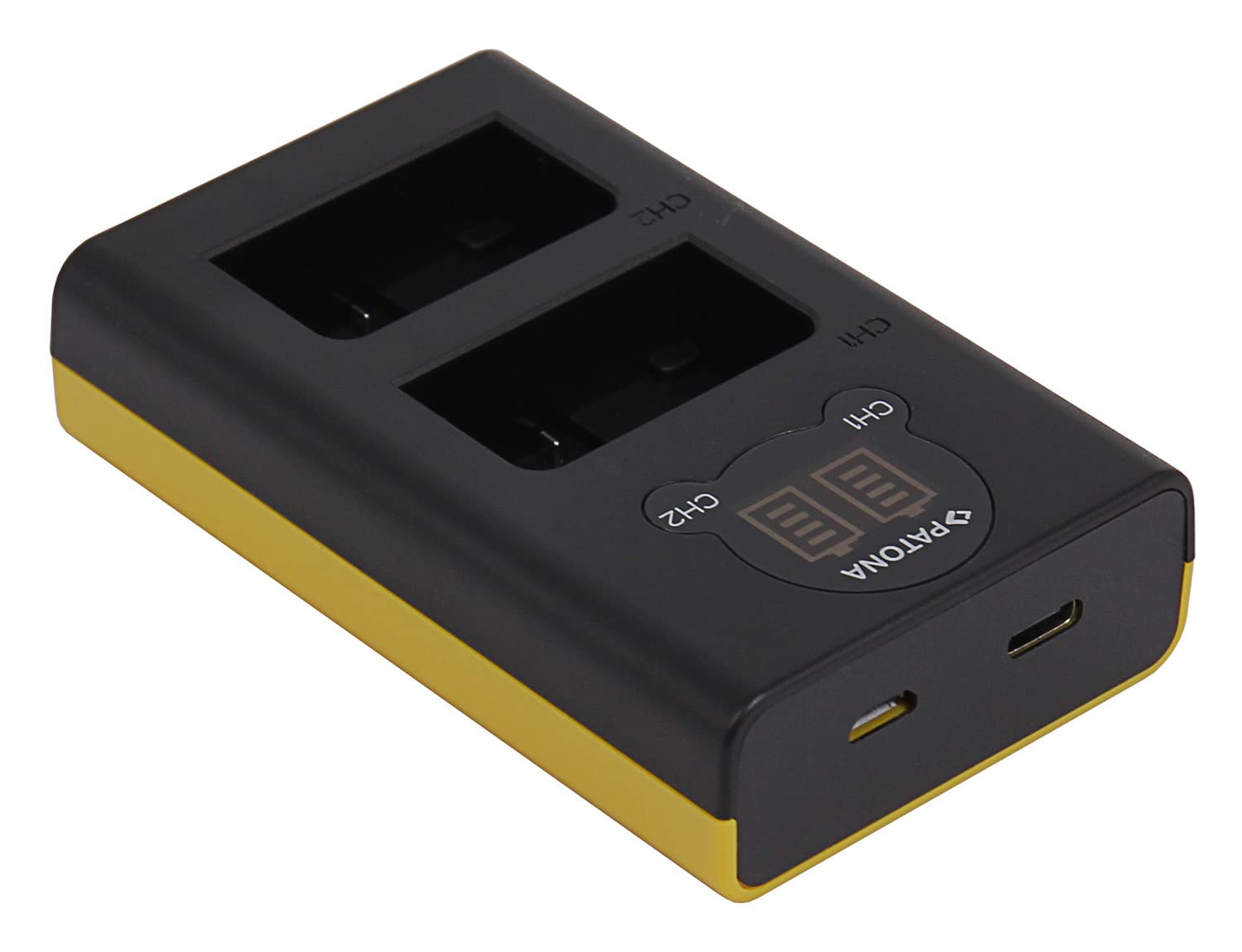 PATONA EN-EL25 EN-EL25 Ładowarka - 1911 USB Dual LCD Mini - Kompatybilna z Nikon Z50 Z fc - Zasilana przez USB-C lub Micro-USB
