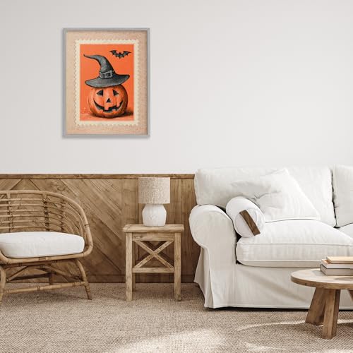 Jack-o-Lantern Vintage Tableau Encadré Haute Qualité Stupell