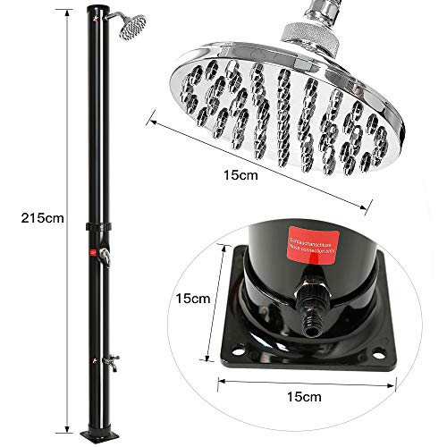 Zonnedouche 20 liter douche warm water Zwembaddouche