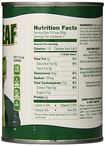 Lucky Leaf Key Lime Pie Filling (Pack of 2) 21 oz Cans by Lucky Leaf