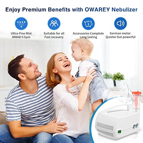 Nebulizer Machine - Asthma Nebulizer Machine For Adults And Kids, Nebulizer Machine With Tubing, Mouthpiece And Masks For Adults And Kids Owarey #TOP2