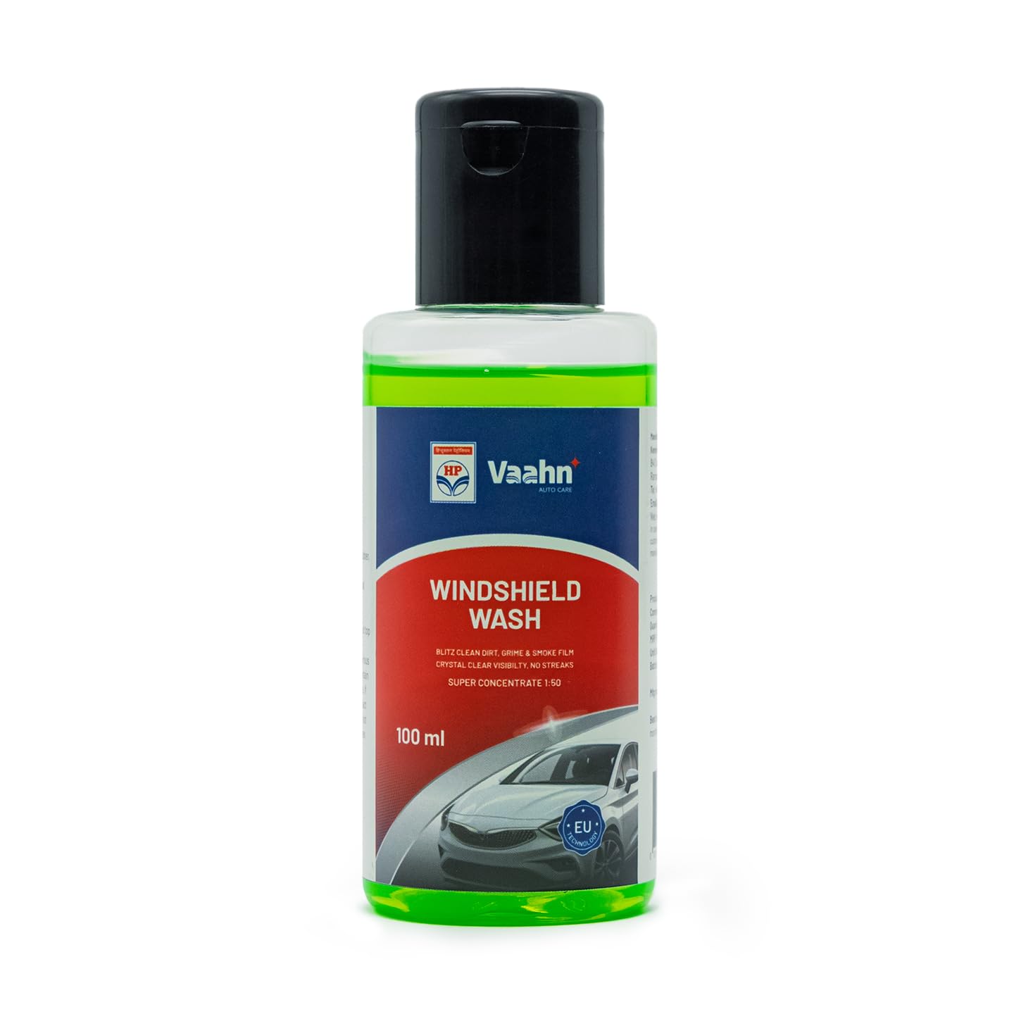 HP Vaahn Windshield Wash - 100 Ml | Car Windshield Cleaner Liquid In Concentrate Form | Removes Dirt, Bugs & Grime | Streak-Free Formula for Crystal Clear Visibility