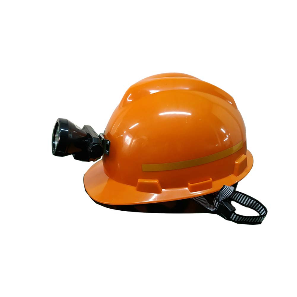 Casco con luz, Casco de Seguridad Industrial, Casco de construcción rígido, ventilado, arnés de 4 Puntos, Casco de Protección, Casco de Trabajo Casco