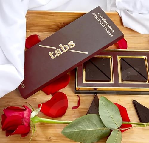 Image of TABS Dark Chocolate For Men & Women I Chocolate Gift Box For Husband & wife I Valentine Gift Set For Boyfriend & Girlfriend I Best Gift Set For Birthday, Anniversary For boy & Girl (Tabs-Pk-03),150 G