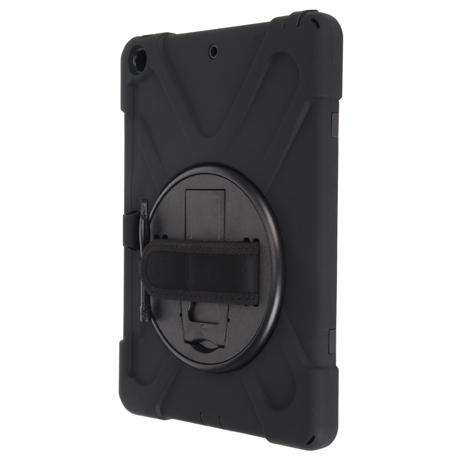 DAUZ Estuche para Tableta Soporte Giratorio de 360 ​​​​Grados Ajuste Prueba de Golpes Práctico Estuche para Teclado de Tableta Anticaída (Negro)
