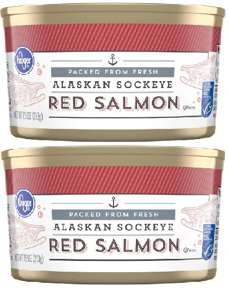 Alaskan Sockeye Red Salmon (2 cans, 7.5 oz. each)