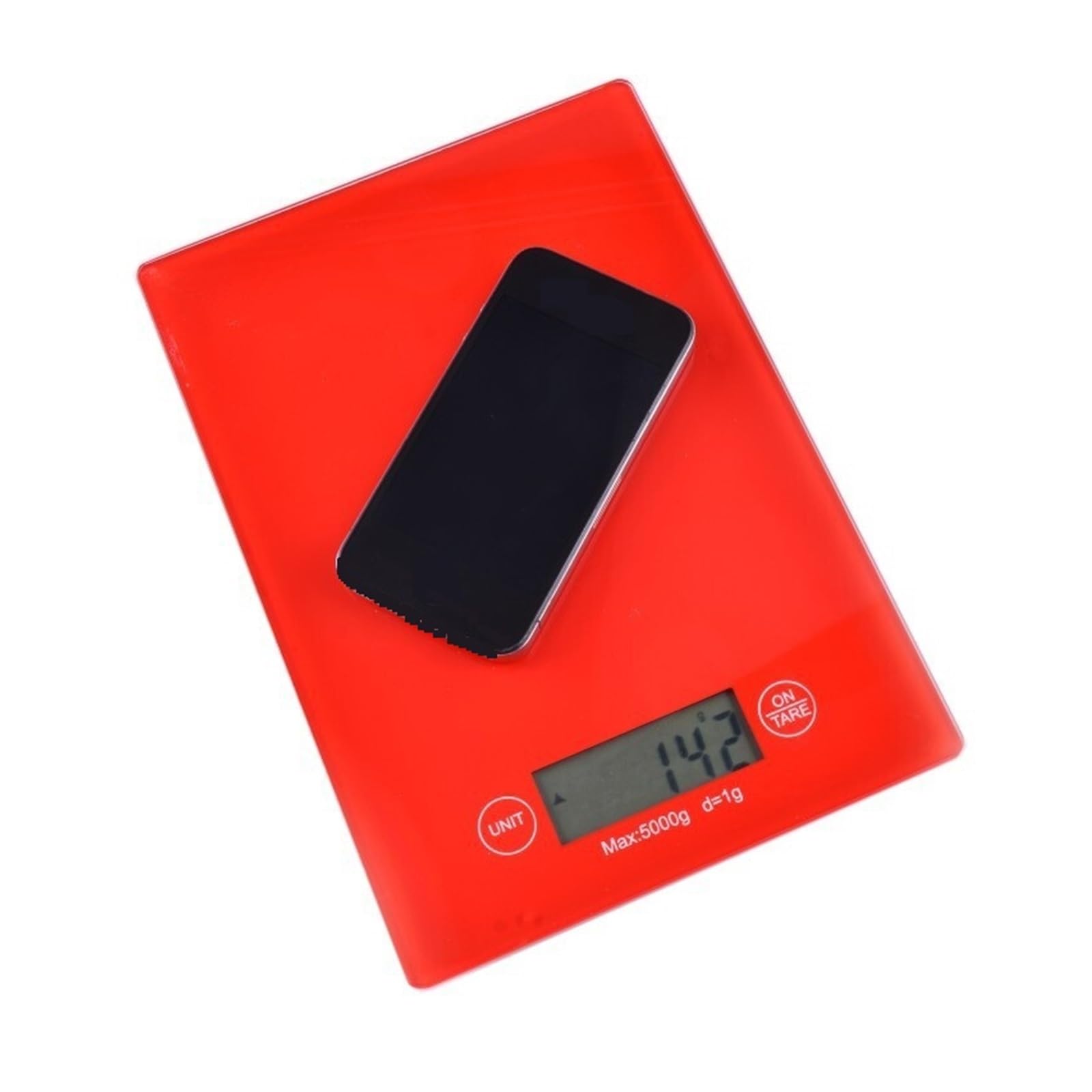 Báscula Electrónica For Alimentos De Cocina, Mini Báscula Digital Portátil, Báscula De Joyería, Peso De Medición, 5kg, Steelyard(Red)