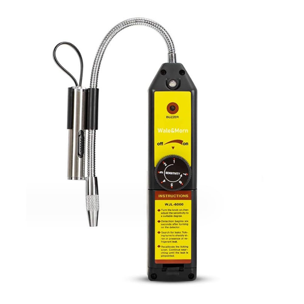 Littimoon -6000-L Freon Leak Detector Leak Detector Refrigerant Gas HVAC R22 R410A R1234YF Detector with UV Light Easy Install