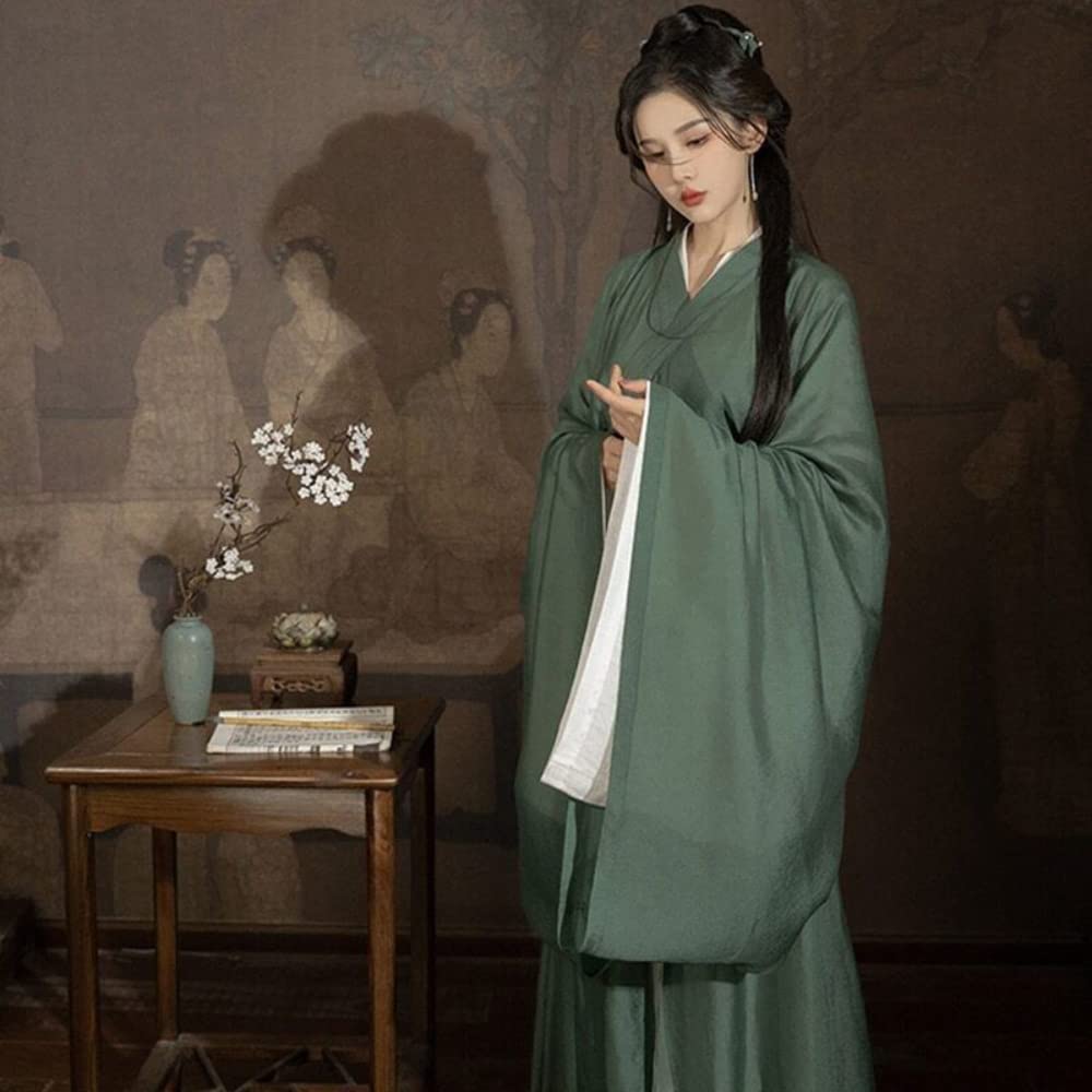 Występy sceniczne Cosplay，han chińska odzież， Sukienka Hanfu kobiety starożytny chiński tradycyjny zestaw Hanfu kobiece przebranie na karnawał(Large)
