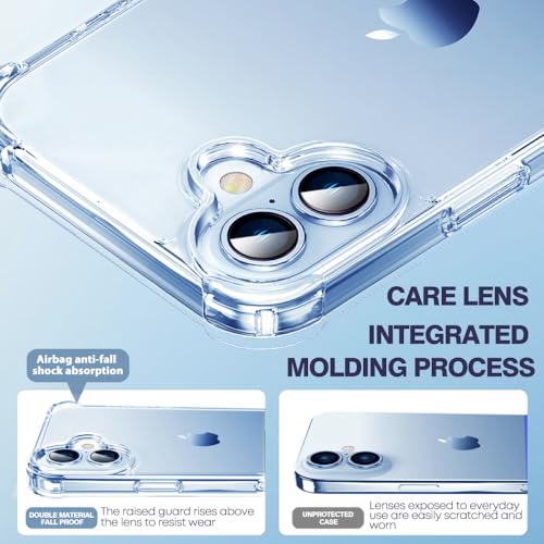 Melomon Case for iPhone 17 (6.3-inch), Clear 17 Case Soft Fit Anti-Scratch Shockproof Airbag Drop Protection Phone Bumper Cover for iPhone 17 - Clear - Image 6