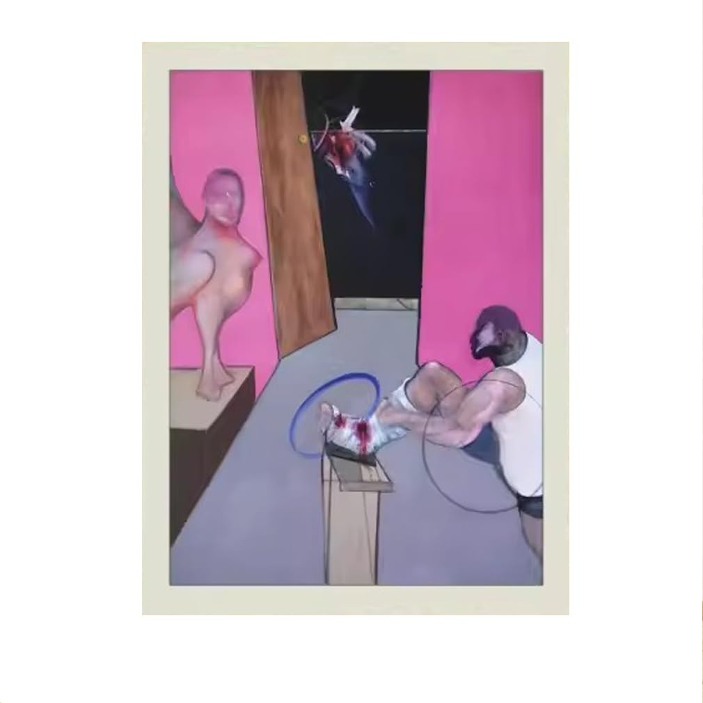 SSLDP LFHLI Francis Bacon Exhibition Posters Grotesque Wall Art Francis Bacon Canvas Painting And Prints Modern Home Decor Picture 50x70cm No Frame