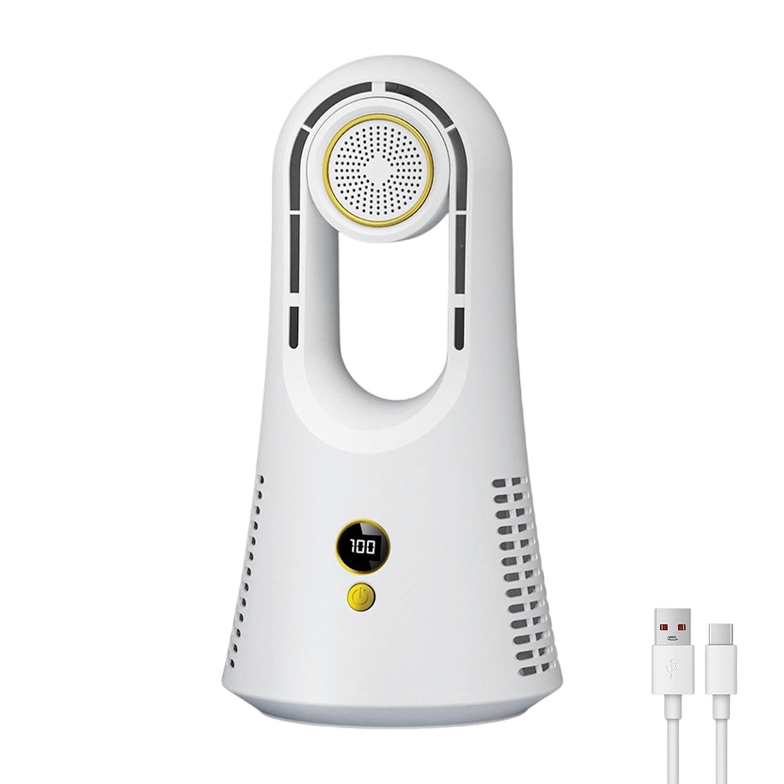 Ventilatore da Scrivania Senza Pale Con box per aromaterapia 6 velocità | Con luce e timer ventilatore da scrivania per Camera di , Ufficio, Comodino, Cas