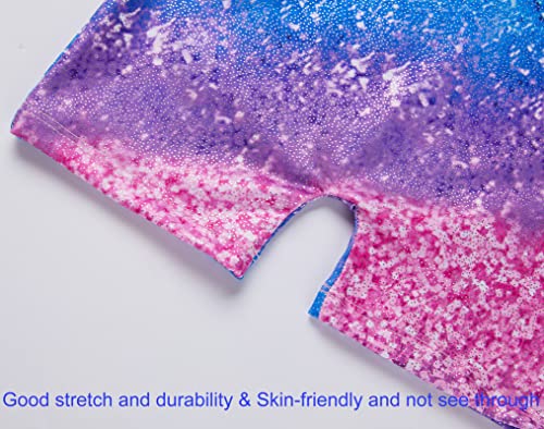 Image of Domusgo Toddler Leotard Gymnastics Long Sleeve, Sparkly Tumbling Dance Leotards for Baby Girls Kids Teens 2-14 Years