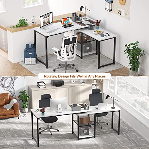 Buy Armocity 360° Rotating Desk with Outlets and USB Ports, Reversible