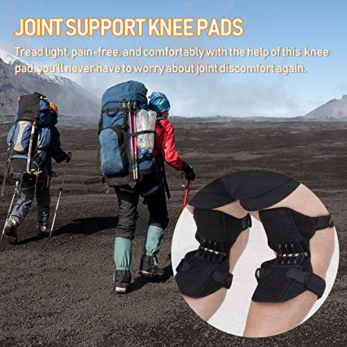 Joelheiras, Romacci Joelheiras de apoio de articulações respirável antideslizante Power Lift Apoio d
