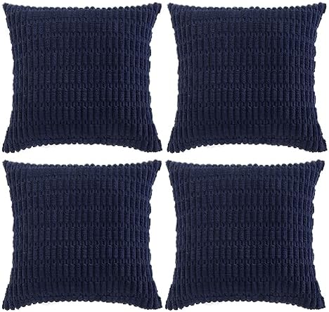 Fancy Homi Set Di 2 Federe Decorative 45x45 Cm In Pelle Scamosciata - Stile Boho Con Motivo A Cestino, Colore Panna - 2