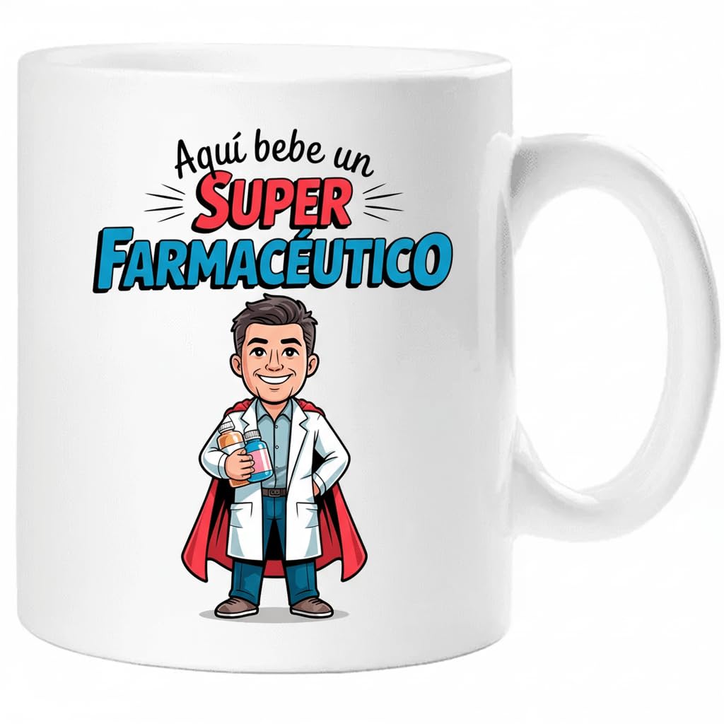 Taza SUPER POLICÍA – Regalo Original para POLICÍA | Taza de Cerámica 325ml con Diseño Superhéroe | Apta Microondas y Lavavajillas — view 70