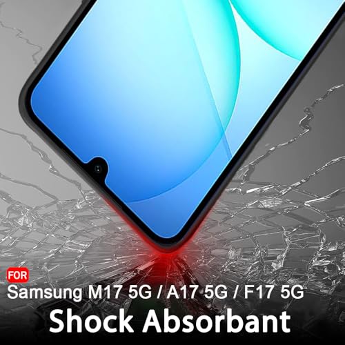 Image of TheGiftKart Sleek Back Cover Case for Samsung Galaxy M17 5G / A17 5G / F17 5G | Slim Fit Protective Design | Ultra Matte Finish | Camera Protection Bump | Soft Silicon Back Cover (Silicone, Black)