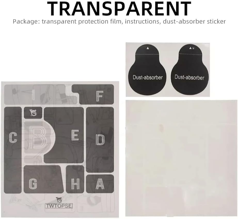 Anti Scratch Sticker Set for Brompton (Transparent)