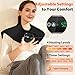 Weighted Heating Pad for Neck Shoulder, Cordless Electric Neck Shoulder Back Heating Pad Wrap 4 Heat Options & 5 Auto Timer Mode-Mother Gifts for Mom Women
