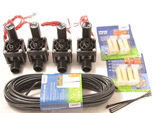 Preisvergleich Produktbild 4er Set 1" Hunter Magnetventile PGV-101 MM Aussengewinde AG + Zubehör