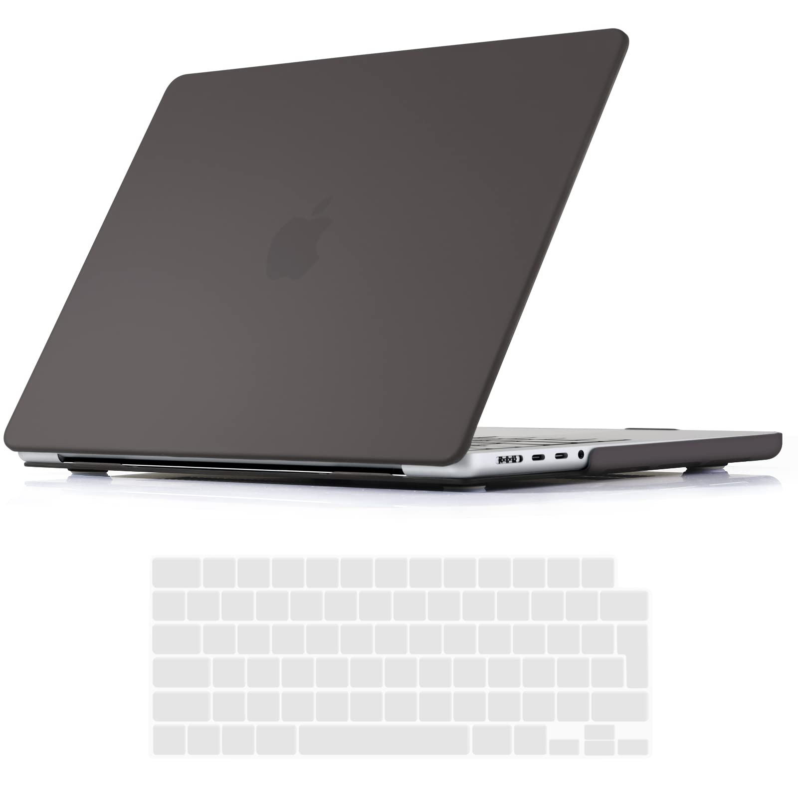 iNeseon Case Compatible with 2021 2023 Macbook Pro 14 inch A2442/A2779 M1/M2 Pro Max with Touch ID, Plastic Hard Shell Protective Cover and Keyboard Cover for 14.2'' Macbook Pro, Grey