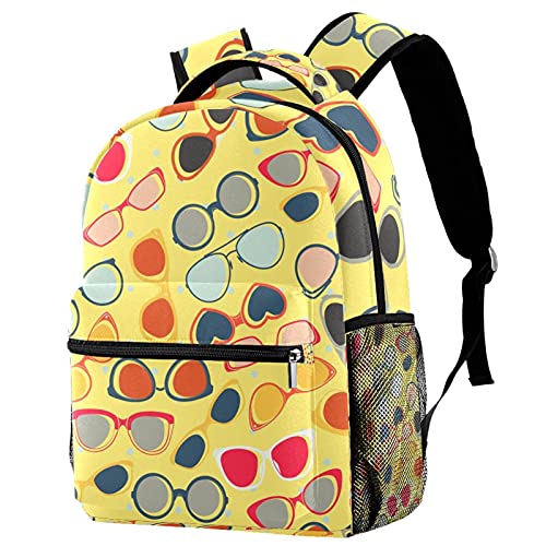 Sac à dos de voyage avec étui lunettes intégré et poche gourde pour garçon et fille
