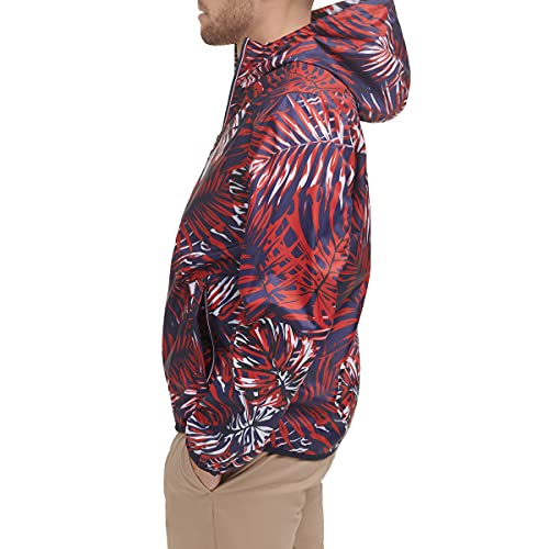 Image of Tommy Hilfiger Men's Lightweight Active Water Resistant Hooded Rain Jacket