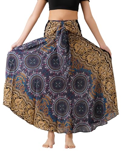 Long Skirts for Women Maxi Boho Skirt Floral Print