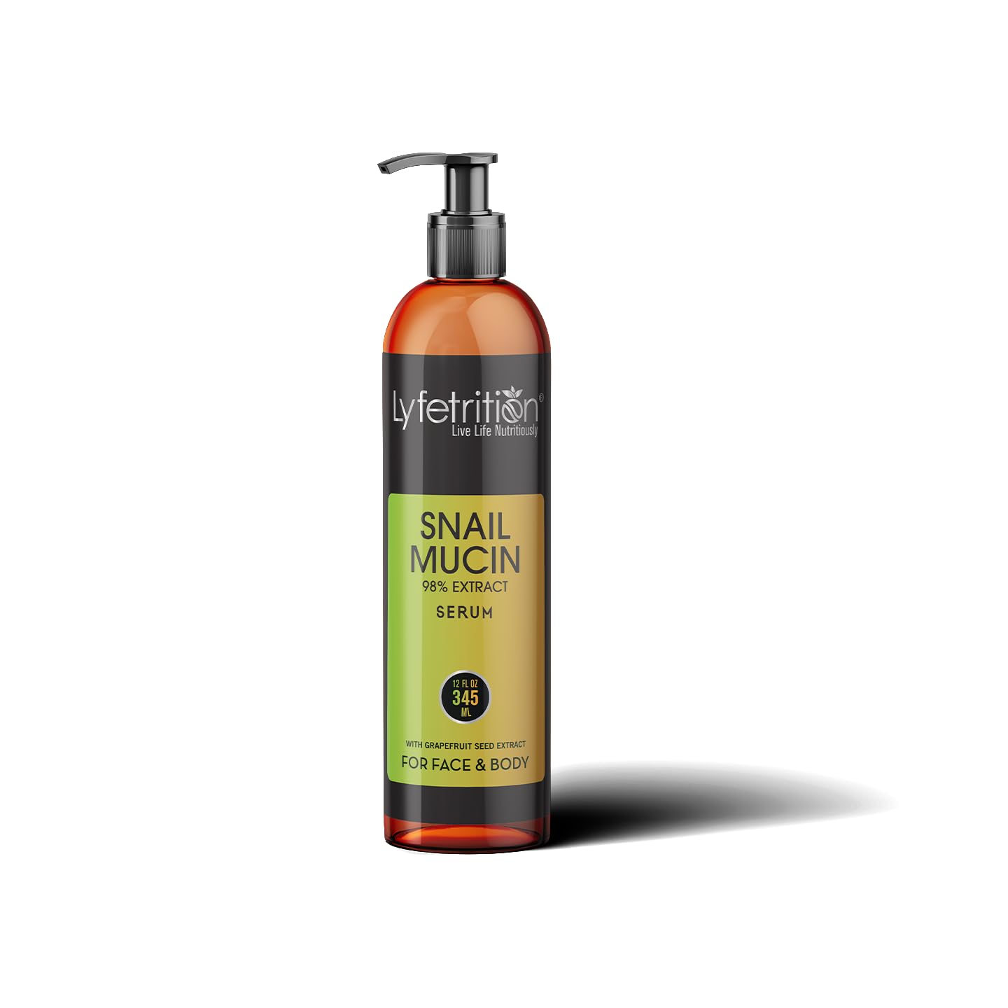 Lyfetrition Snail Mucin 98% Power Repairing Serum with Hyaluronic Acid & Aloe Vera, Skin Repair Serum, Moisturizing Serum Essence for Soothing,