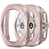 【Overall Protection】Pare-chocs PC dur durable avec protecteur d’écran intégré, complètement covers l’écran de la montre et bords incurvés, protéger tout autour votre surveillez contre rayures et dommages.