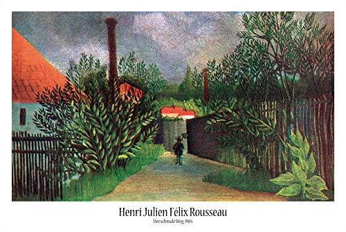 1art1 Henri Rousseau Poster Le Chemin Étroit Affiche Murale 91x61 cm