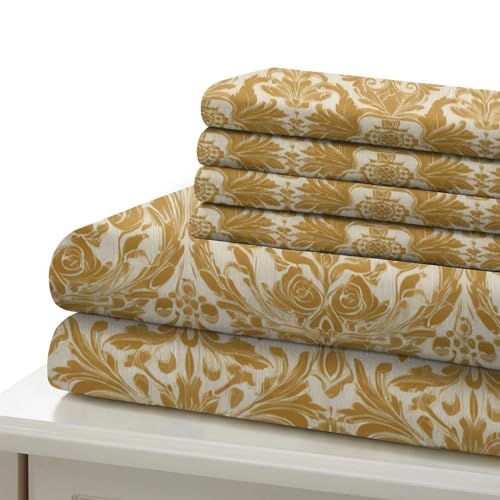 Housse de couette super douce déco dorée pour une chambre cocooning chaleureuse - 7