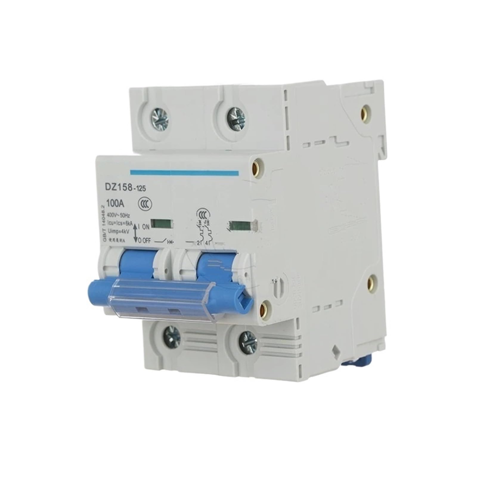 TYEXCZARF DZ158-125 2P 80A 100A 125A 220V 400V 50HZ Miniature Circuit breaker DZ47(100A)