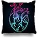 358 Fundas Cojín 45x45 Sofá Fundas para Cojines Corazón Anatómico Humano Vintage Boceto Abstracto Detallado Grabado Arteria Gradiente Fundas De Almohada Decoración del Hogar