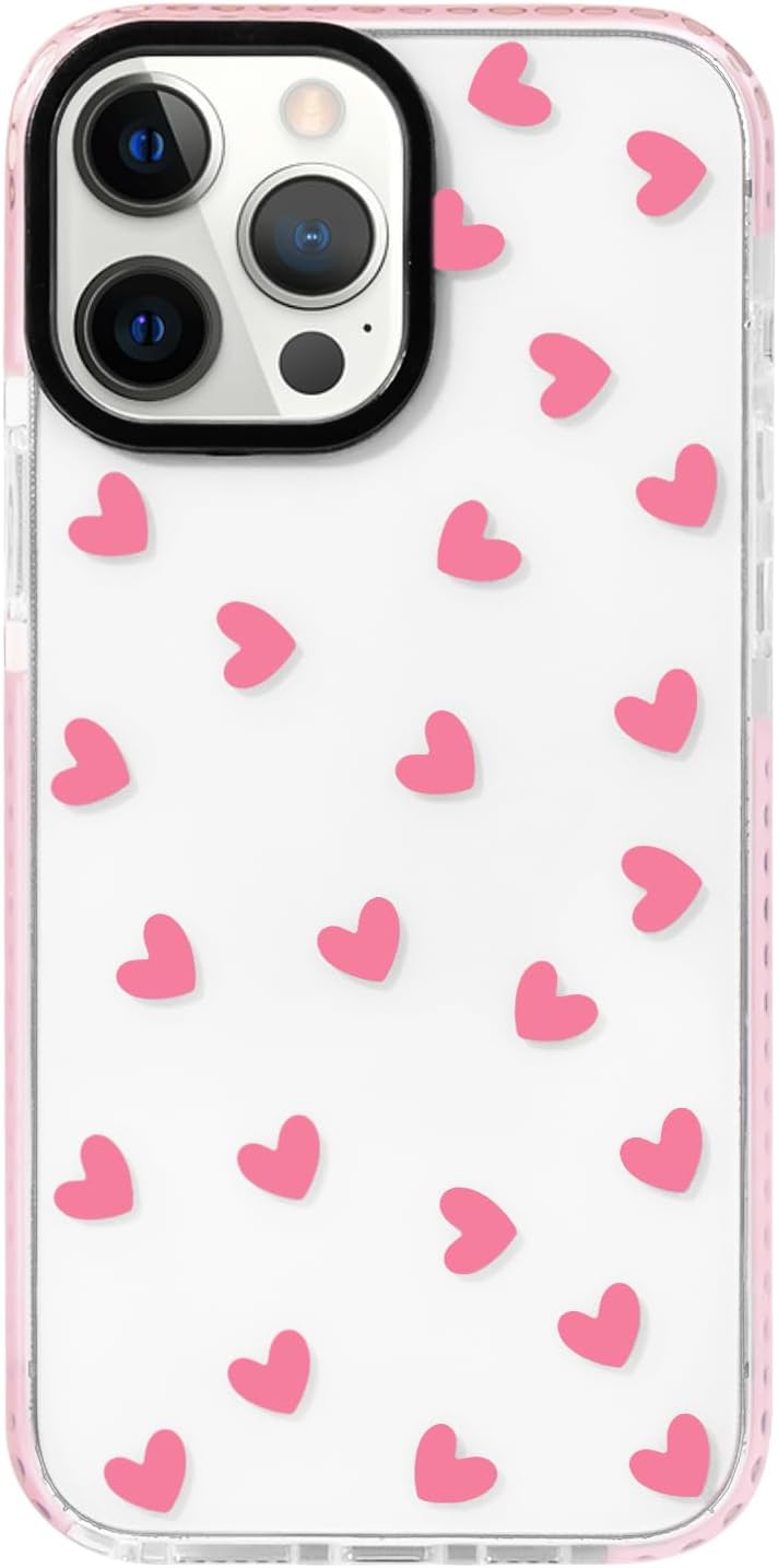 NITITOP Compatible with iPhone 13 Pro Max Case Cute Clear for Women